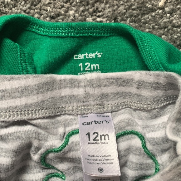 Luckiest Baby St Patrick Baby Outfit Green 12 months - Picture 4 of 4